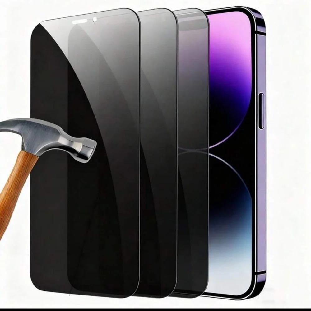 9H Hardness Glass Screen Protector for Cell Phones - Black